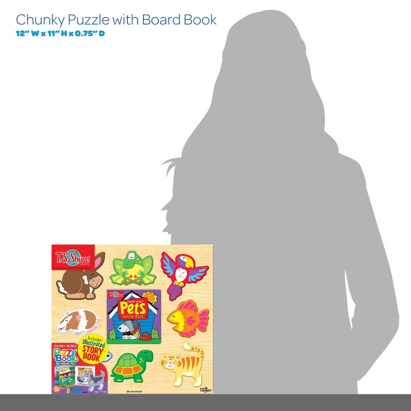 TS Shure by Bendon Animals Pets Chunky 8-Piece Puzzle with
