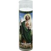 St Jude Candle Saint Jude 8'' White Candles, 2 Pack