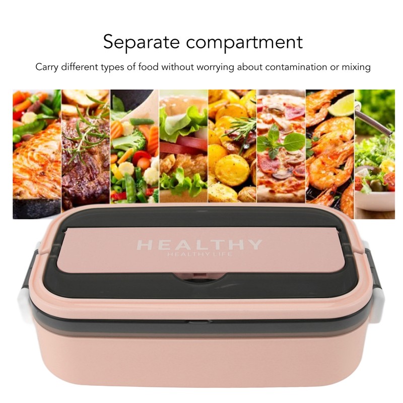 Bento Lunch Box 316 Stainless Steel 700ml Capacity Leakproof Microwave