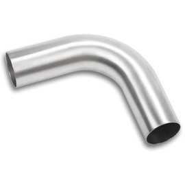 Podavelle Podavelle 90 Degree Elbow 2.5 Inch 63mm OD Aluminum Intercooler Pipe Piping Air Intake Tube, 1.5D Radius, Brushed Finish