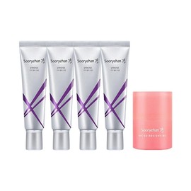 Sooryehan Glutathione Freckle Blemish Cream 60ml x4 + Volume Up Lip Serin 15ml Red / 수려한 글루타치온 기미 잡티 크림 60ml x4 + 볼륨업 립세린 15ml 레드