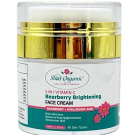 Bearberry Brightening face Cream - With Bearberry , hyaluronic acid, Shea Butter for Moisture and Anti-Aging, even skin tone, remove hyperpigmentation Hydrating Moisturizer Moisturizing Skincare