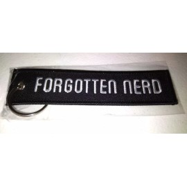 Unbranded Forgotten Nerd Keychain key ring tags fabric for motorcycles cars or home