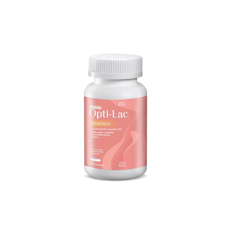 Opti-Lac Probióticos Lactobacillus Fermentum LC40 Frasco 30 Cápsulas