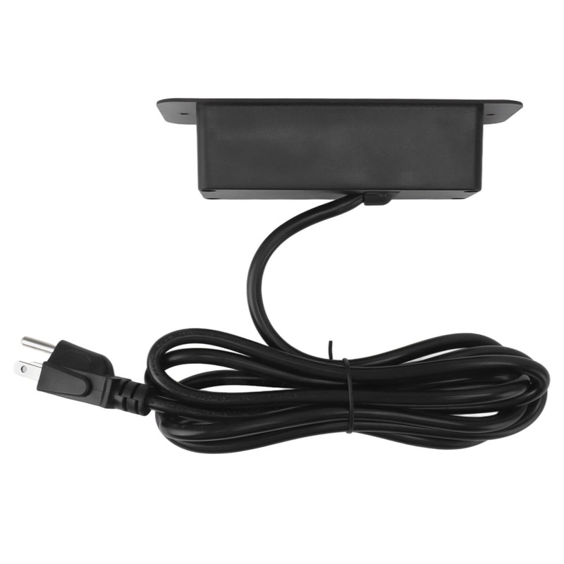 Desk Recessed Power Outlet: Embedded Power Strip with Fireproof Plastic