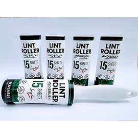 LINT ROLLER 5 REFILLS FLUFF HAIR REMOVER REMOVAL