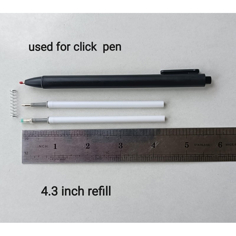 Twokiln 0.5 mm Pen Refill Black 4.3 Inch Gel Ink
