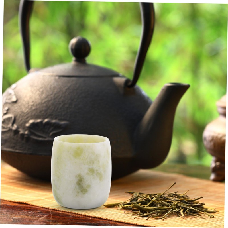 NOLITOY Natural Crystal Tea Cup Set Straight Design Home Office