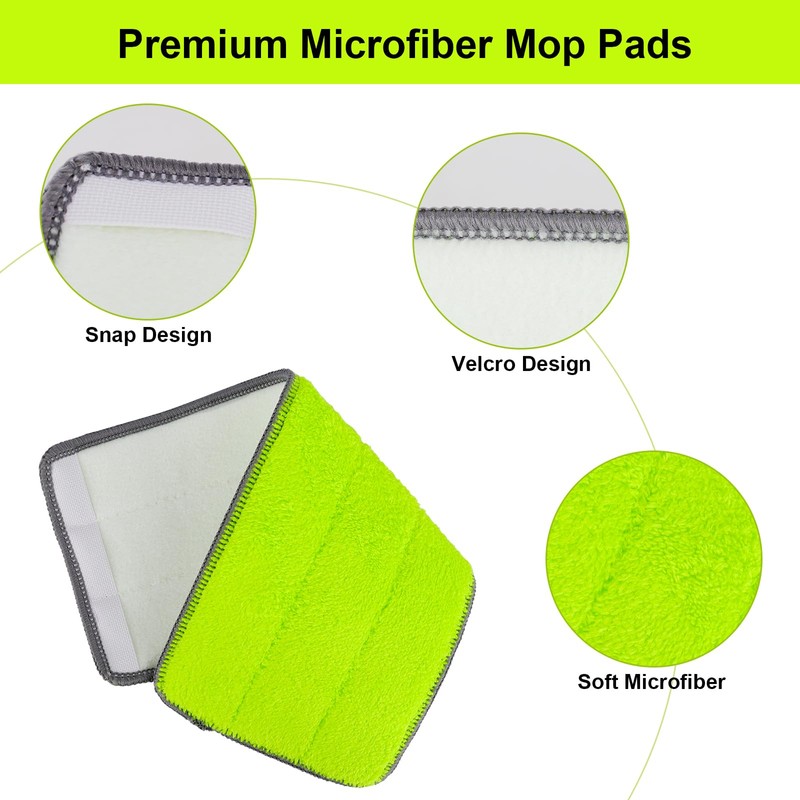 Microfiber Mop Pads for Libman Rinse 'n Wring Mop and