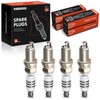 A-Premium Pack of 4 Iridium & Platinum Spark Plugs Compatible