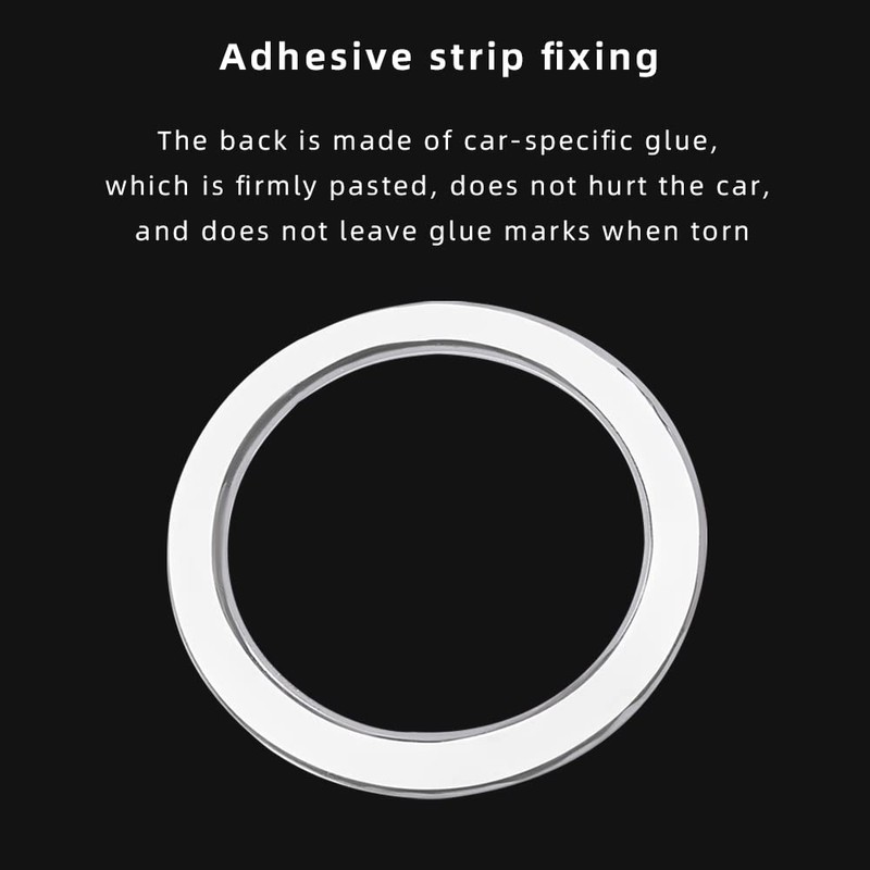 FERVORRAY Bling Steering Wheel Logo Cap Decals Decorative Diamond Emblem