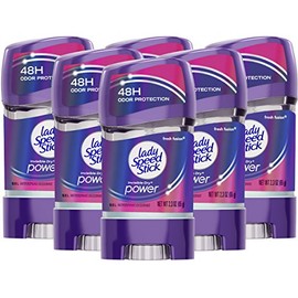 Lady Speed Stick Invisible Dry Power Antiperspirant Deodorant Gel for Women, Fresh Fusion - 2.3 ounce (6 Pack)