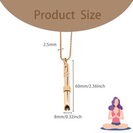 ALLGAYER Breathing Necklace for Anxiety,Meditation accessories,Breathing necklace, Portable Relaxation Devices for Stress Relief,Portable Stress Relief for Yoga,Anxiety,Focus (Rose Gold, count, 1)