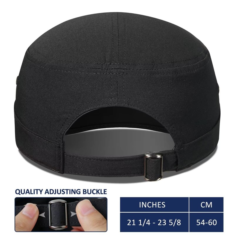 GADIEMKENSD Stretch Army Cap Sport Military Style Sun Hat for