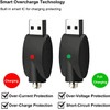 3-Piece USB Cable LED Smart Charging Light Alarm Suitable for