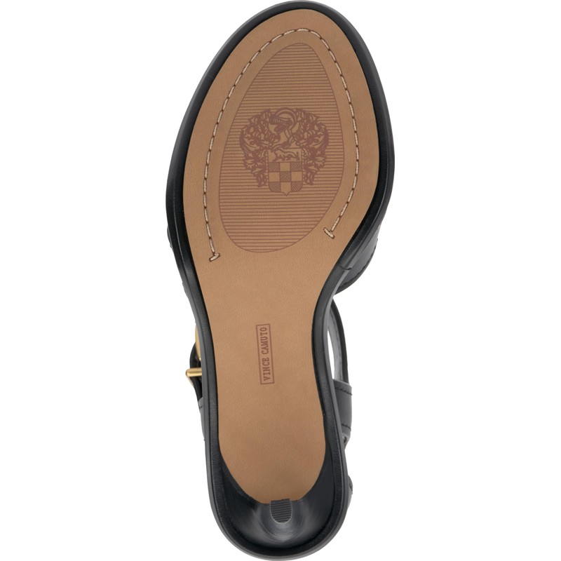 Vince Camuto Women's Faraz Heeled Sandal, Black, 7