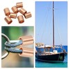 uxcell 3/8"(10mm) Wire Rope Stop Sleeve, Copper Crimping Loops Sleeve