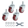 Finnhomy Swivel Caster Wheels 2 Inch Heavy Duty Threaded Stem