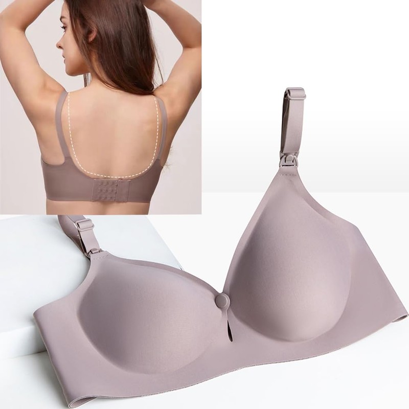 ZUMIY Nursing Maternity Bra, Sleep Nursing Bralette, Seamless Pregnancy Nursing