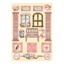 Stamperia Art craft supplies, pink, One Size