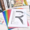 A4 Clear Plastic Folders,30 Pcs A4 Plastic Sleeves Wallets 6