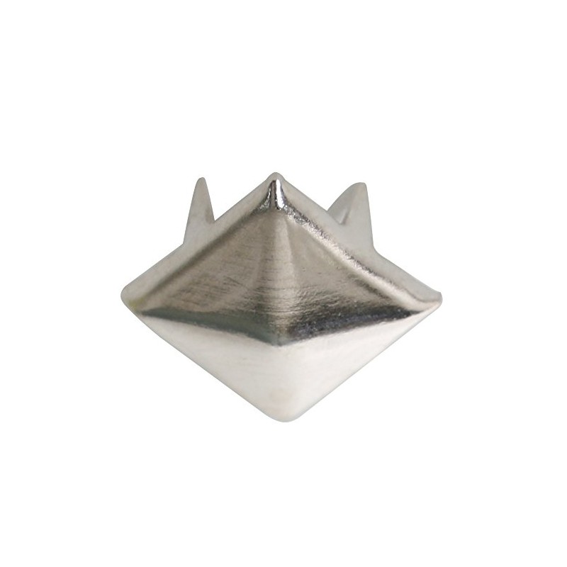 TRIXES 200pcs 7mm Silver Clothing Pyramid Studs Nickel Rivet Leathercraft