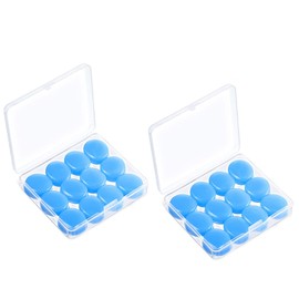 Tapones de Oídos de Dormir, PUBUNUS 24 Unidad Tapones de Oídos de Silicona Moldeables Reutilizables Tapones Auditivos de Cancelación Ruido Bloqueo Sonido 32dB con Caja, para Dormir en Caso de Ronquidos, Nadar, Viajar, Conciertos, Trabajar, Estudiar (24 U