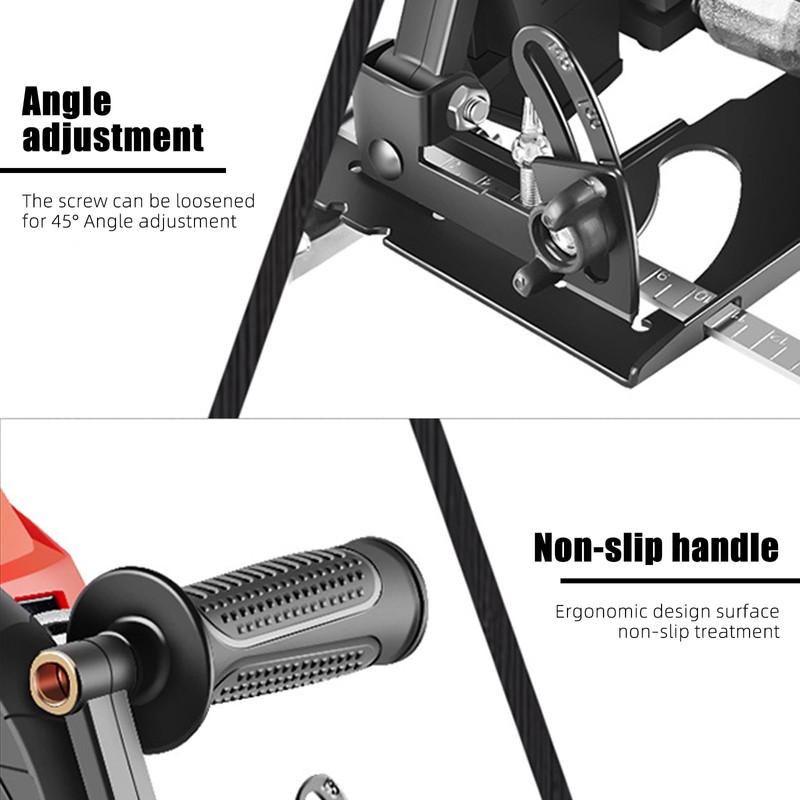 Guide Sledge Angle Grinder Holder Diameter 100/125 mm, Protective Frame