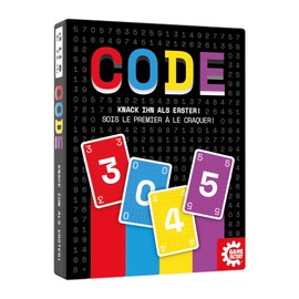 Game Factory 646301, Code, Card Game for Adults and Children from 8 Years, 2-8 Players, Red, Blue, Yellow, Purple, White