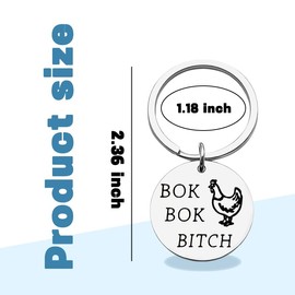 Chicken Birthday Gifts for Girlfriend Wife Valentines Day Gifts for Her Friend Funny Gifts for Women Unique Gag Keychain Gift for Sister Farmer Chicken Gifts for Chicken Lovers Wifey Couple Gf