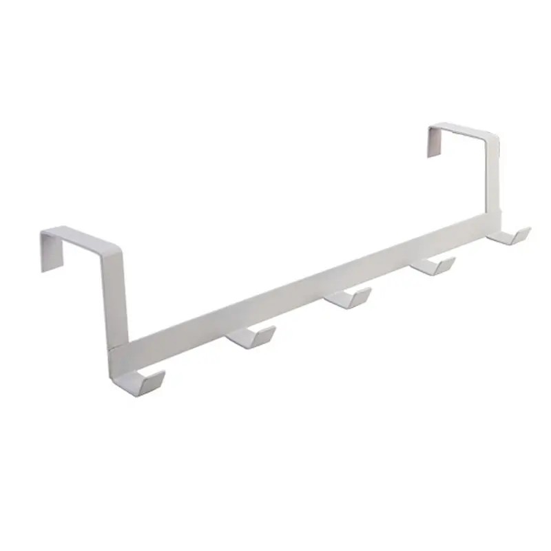 Over The Door Hook Hanger – 5-Hook Metal Door Organizer