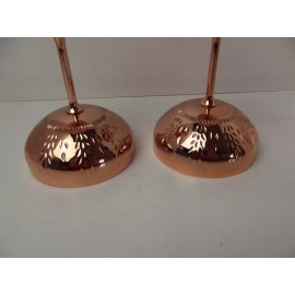 Absolut Elyx Martini Gin Copper Wheat Motif Coupe Goblet Lot of 2