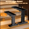 Foldable Heavy Duty Ladder Extender Pro-Adjustable Height 11.8-19.1", Ladder Leveler