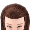 Chocolate Brown Male Training Head for Hairdressers Mannequin Head with