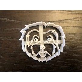 Maltese Cookie Cutter and Dog Treat Cutter - Face - 4 inch