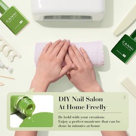 CANNI UV Nagellack Set 6 Farben grau tiefgr√ºn grey deep green Gellack Nagellack Gel Polish Set Geln√§gel Set UV Gel f√ºr N√§gel 2314