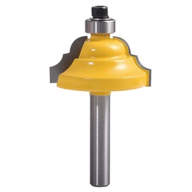 KATUR Classical Roman Ogee Edge Forming Router Bit 1/4 Inch Shank, Classical and Bead Molding and Edging Router Bit, Architectural Molding Router Bit (1/4" Shank 1-1/4" Width 5/8" Depth)