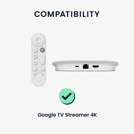 kwmobile 2X Hülle für Fernbedienung und Streaming Gerät kompatibel mit Google TV Streamer 4K - Silikon Case Set für TV Zubehör in Altrosa