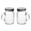 Salt and Pepper Shakers Glass Mason Jar Spice Jars