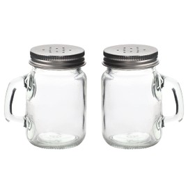 Salt and Pepper Shakers Glass Mason Jar Spice Jars