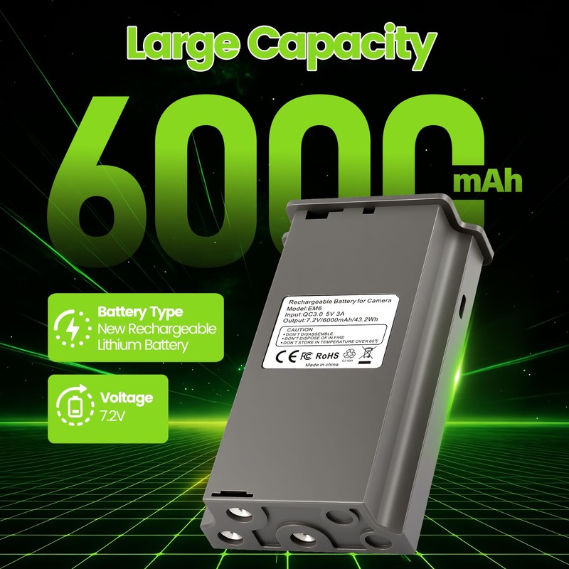 New Reveal Lipo Lithium Battery 5 Packs Rechargeable Hunting Camera