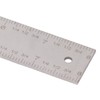 T Square Ruler 8in Drawing Metal Woodworking Layout Measuring Scriber
