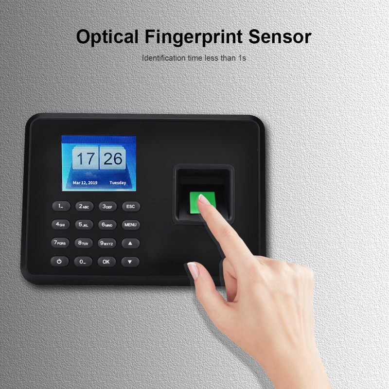 Intelligent Biometric Fingerprint Password Attendance Machine Employee Checking-in Recorder 2.4