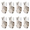Dokpav 8 Pcs Oval Closet Rod End Supports, 15mm x