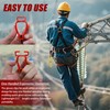 OUJUN 6PCS Heavy-Duty Adjustable Glove Clips - Safety Gloves Belt
