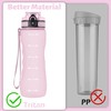 OLDLEY 25 oz Water Bottle, Motivational Water Bottle with Time