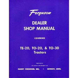 1948-1954 FERGUSON TRACTOR TE-20 TO-20 TO-30 Manual