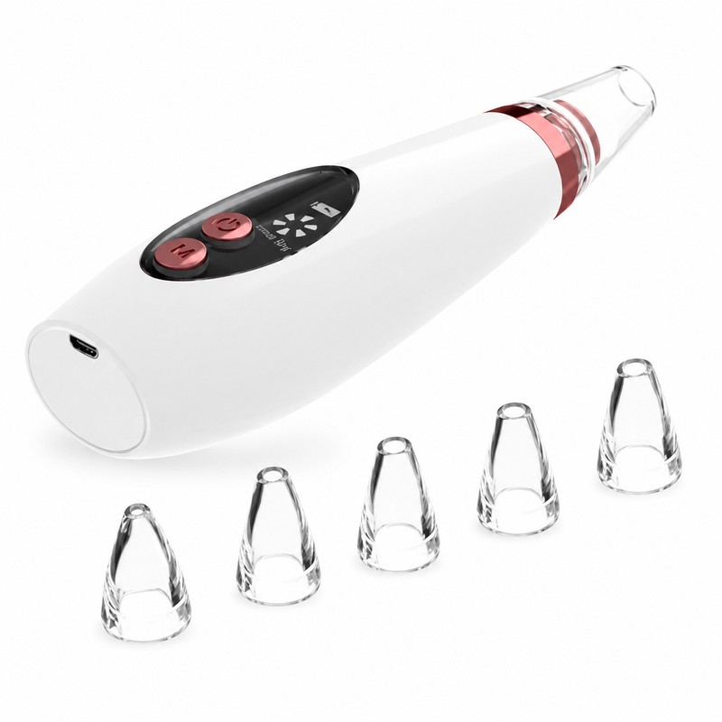 USB Rechargeable Blackhead Remover – Adjustable Suction Pore Vacuum Cleaner