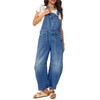 MAOECO Barrel Overalls Denim Jumpsuits for Women Casual Loose Baggy