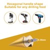 flintronic HSS Step Drill Bit Set 4 Pieces, Hex Shank